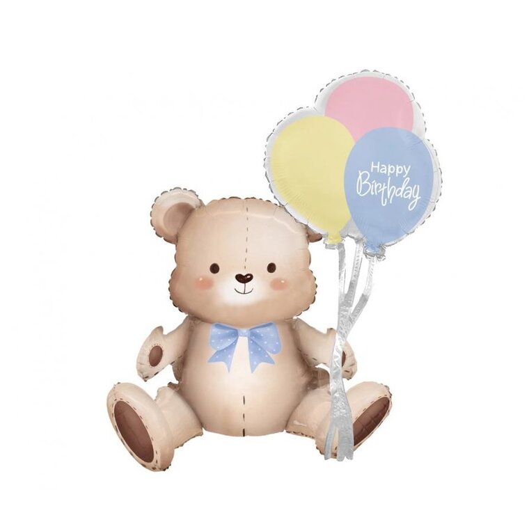 Product Image for Teddybjørn Siddende Folieballon 76 cm