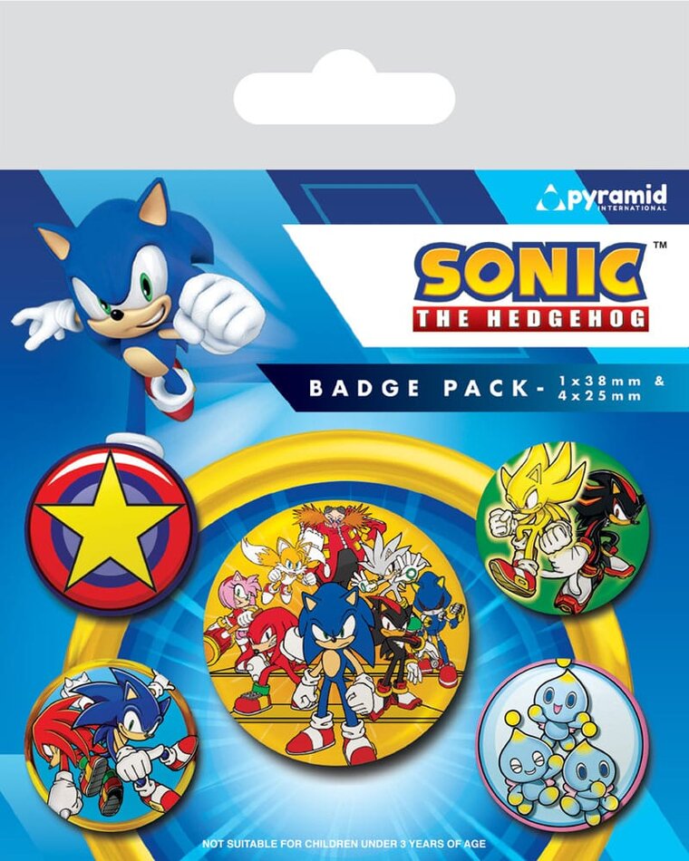 Product Image for Sonic the Hedgehog - Badges 5 stk