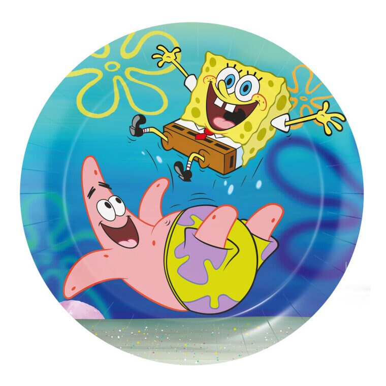 Product Image for SvampeBob - Tallerkener, 18 cm 8 stk