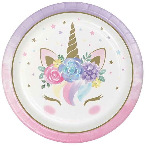 Product Image for Unicorn Babyshower - Tallerkener 8 stk