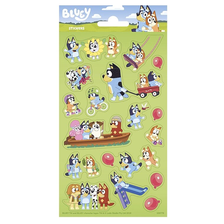 Product Image for Bluey - Klistermærker 17-pakke
