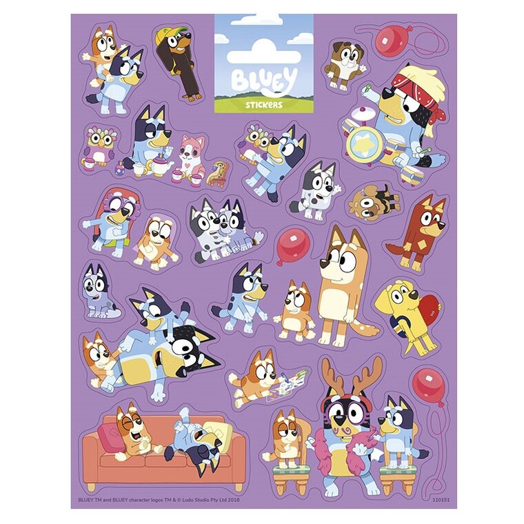 Product Image for Bluey - Klistermærker 21-pakke