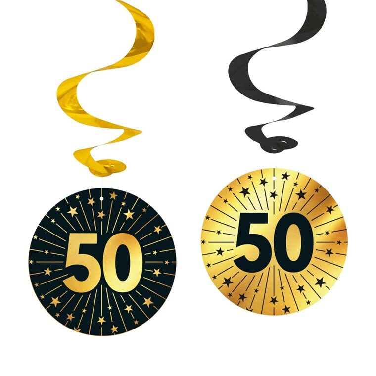 Product Image for Hængende dekorationer 50 år 4 stk