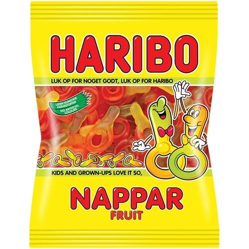 Product Image for Haribo Frugtnappar 80 gram