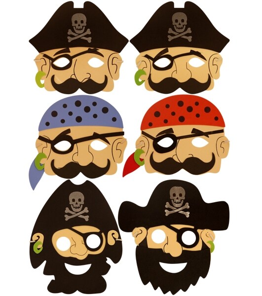 Product Image for Piratmaske i skum (stykvis)