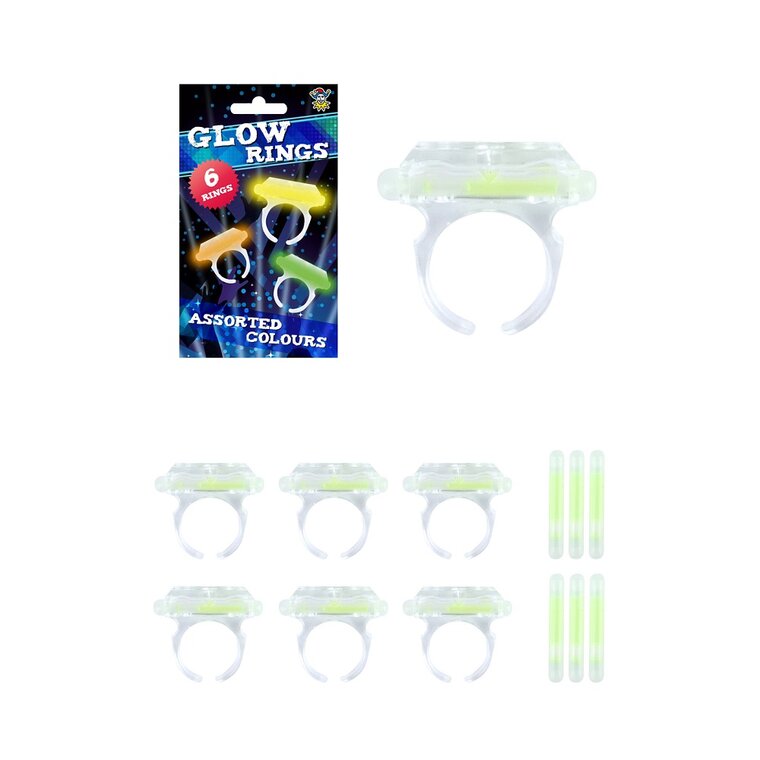 Product Image for Glow in the dark ringe 6 stk