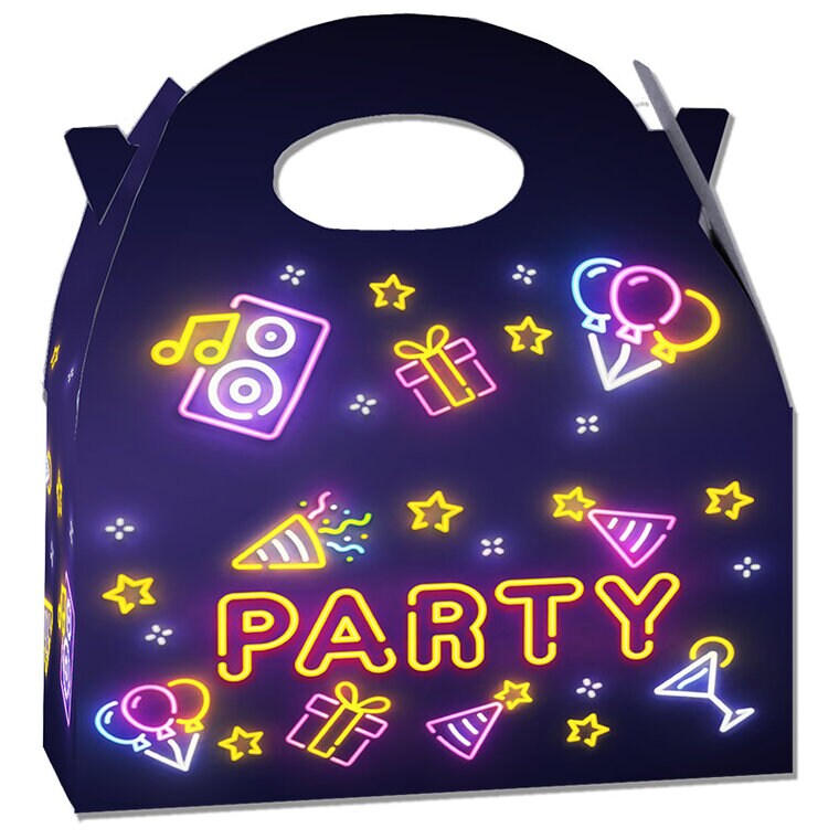 Product Image for Neon Disco Partyboks 20 x 16 cm