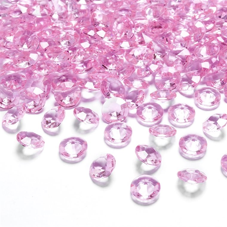 Product Image for Diamantkonfetti - Lyserøde 100 stk.