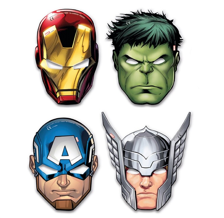 Product Image for Avengers ansigtsmasker af pap 6 stk