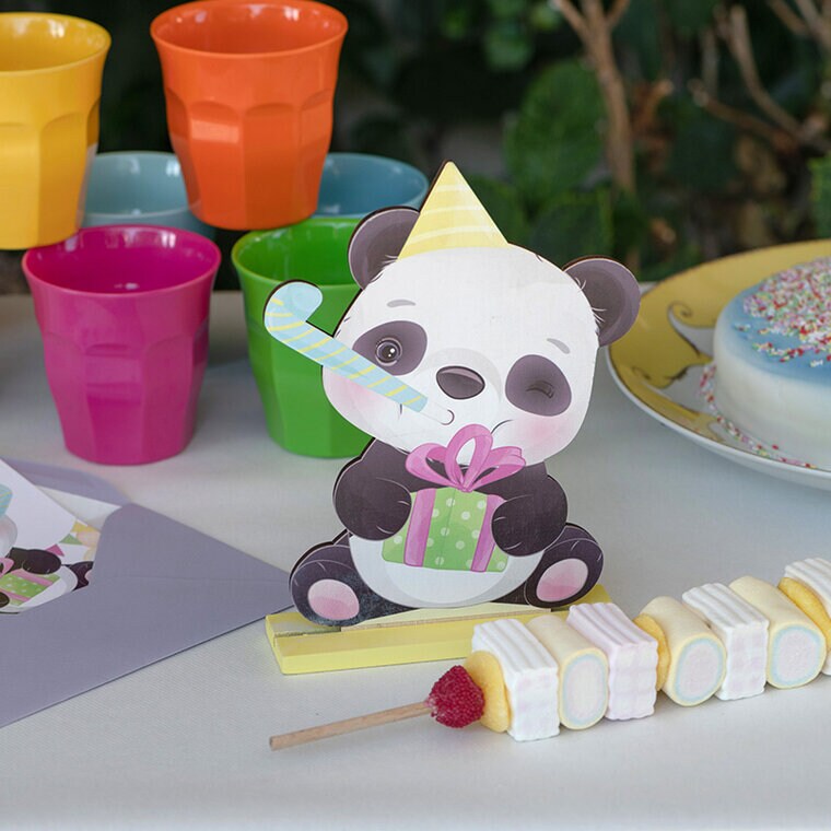 Product Image for Panda - 2D Borddekoration i træ 20 cm