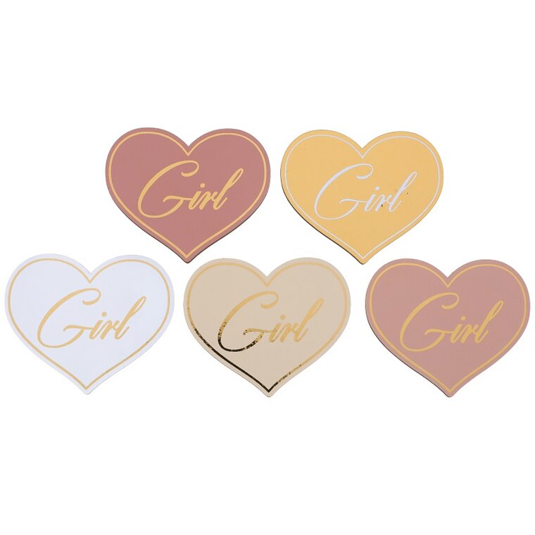 Product Image for Hjerteformet konfetti i træ - Girl