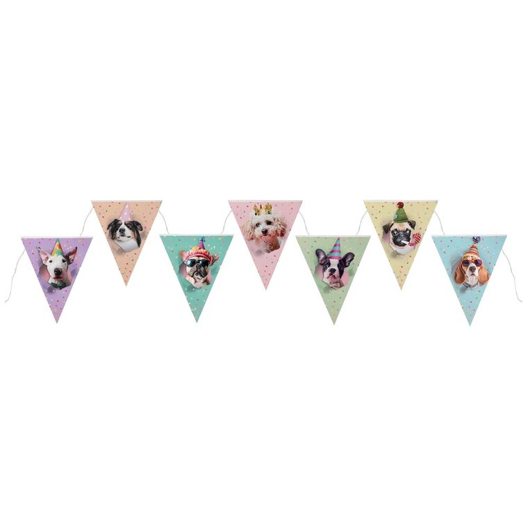Product Image for Party Dog Flagguirlande 3 meter