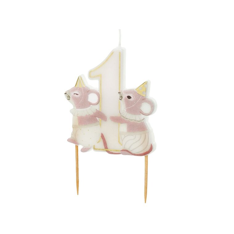 Product Image for Kagelys 1-års fødselsdag med søde mus
