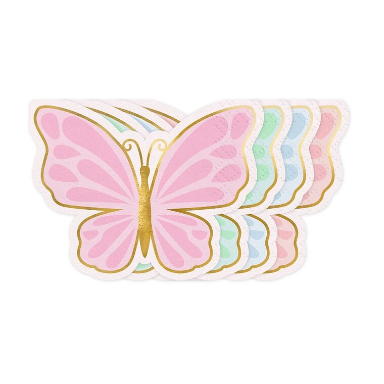 Product Image for Sommerfugleformede Servietter 12 stk