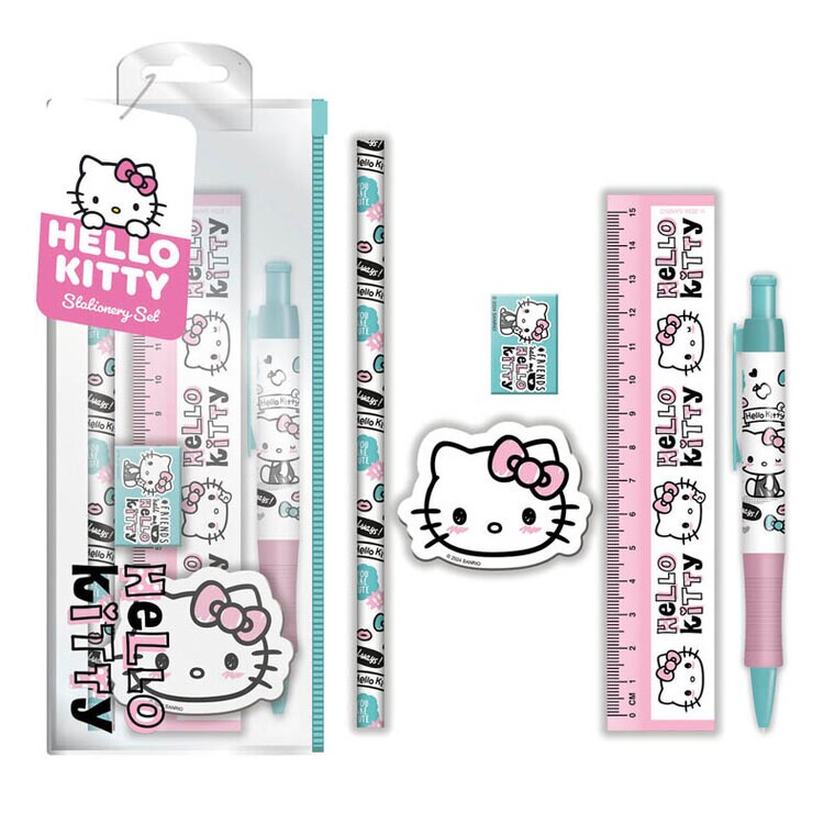 Product Image for Hello Kitty Skolesæt med 5 dele