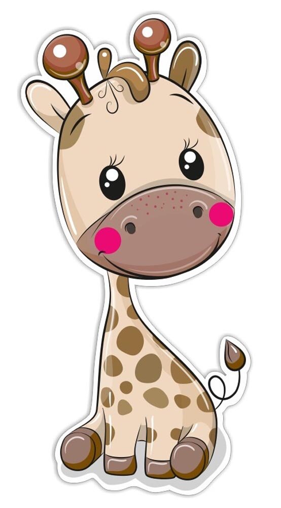 Product Image for Giraf vægpynt til børneværelset - 3D