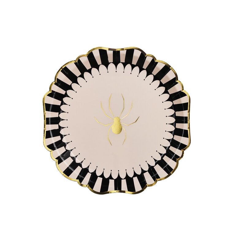 Product Image for Halloween-tallerkener med guldedderkop 6 stk