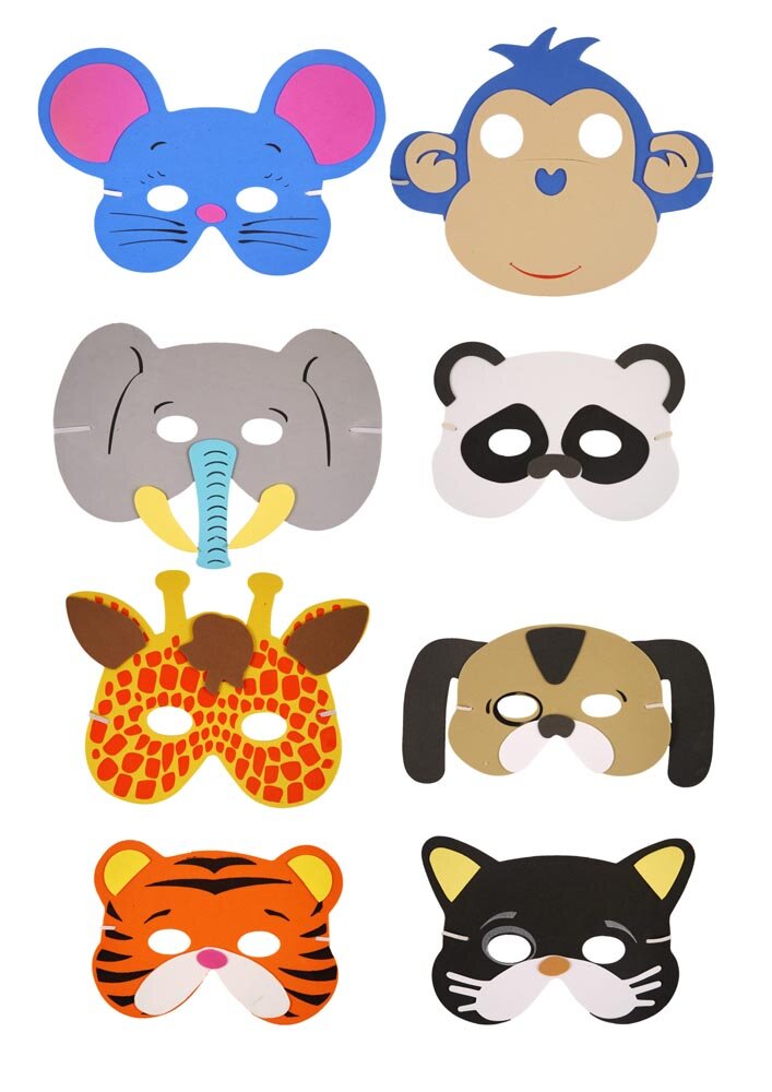 Product Image for Safaridyrmasker af blødt skum (stykvis)
