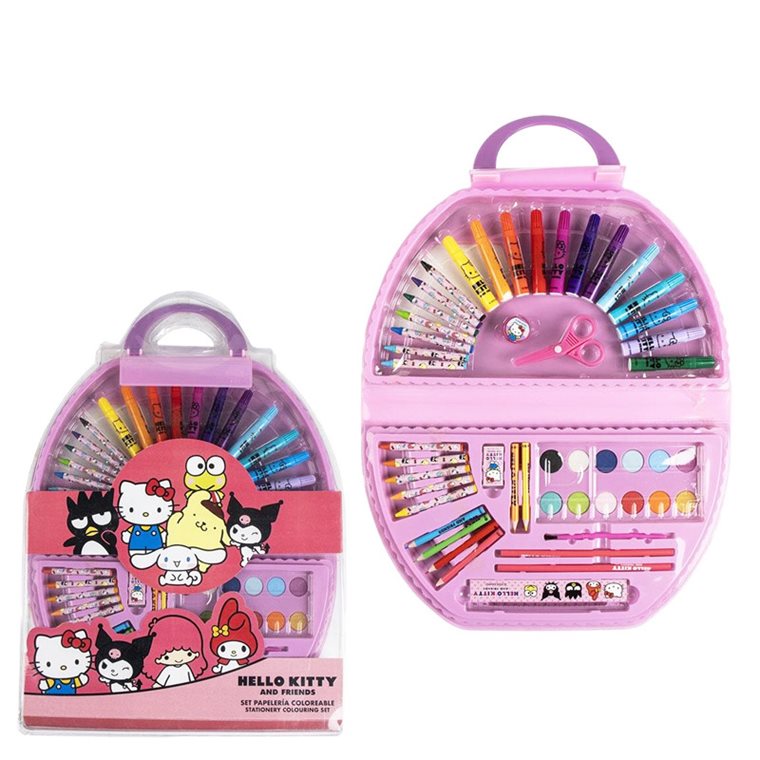 Product Image for Hello Kitty - Tegne- og malesæt med 50 dele