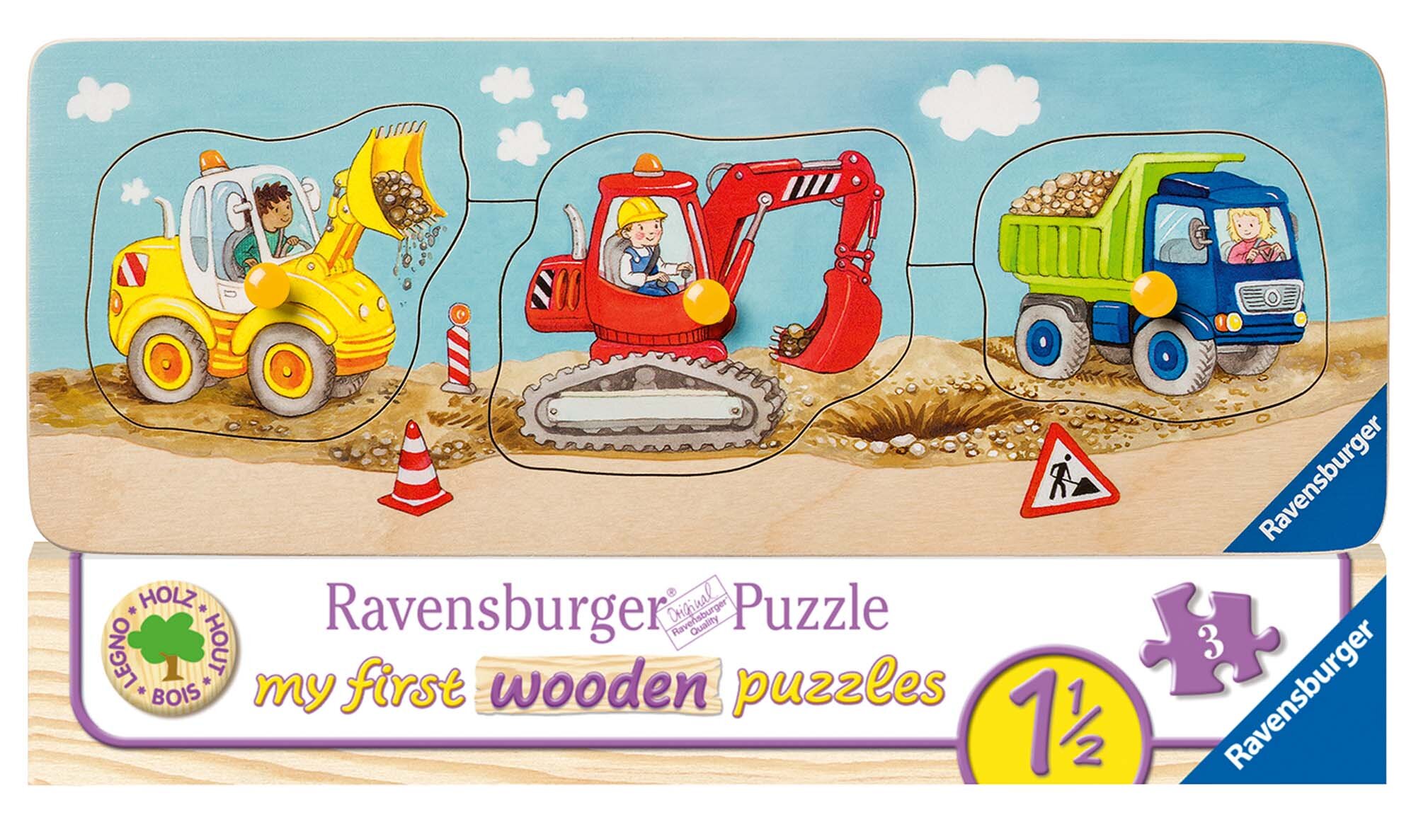 Ravensburger Puslespil, At the Constructionsite 3 brikker