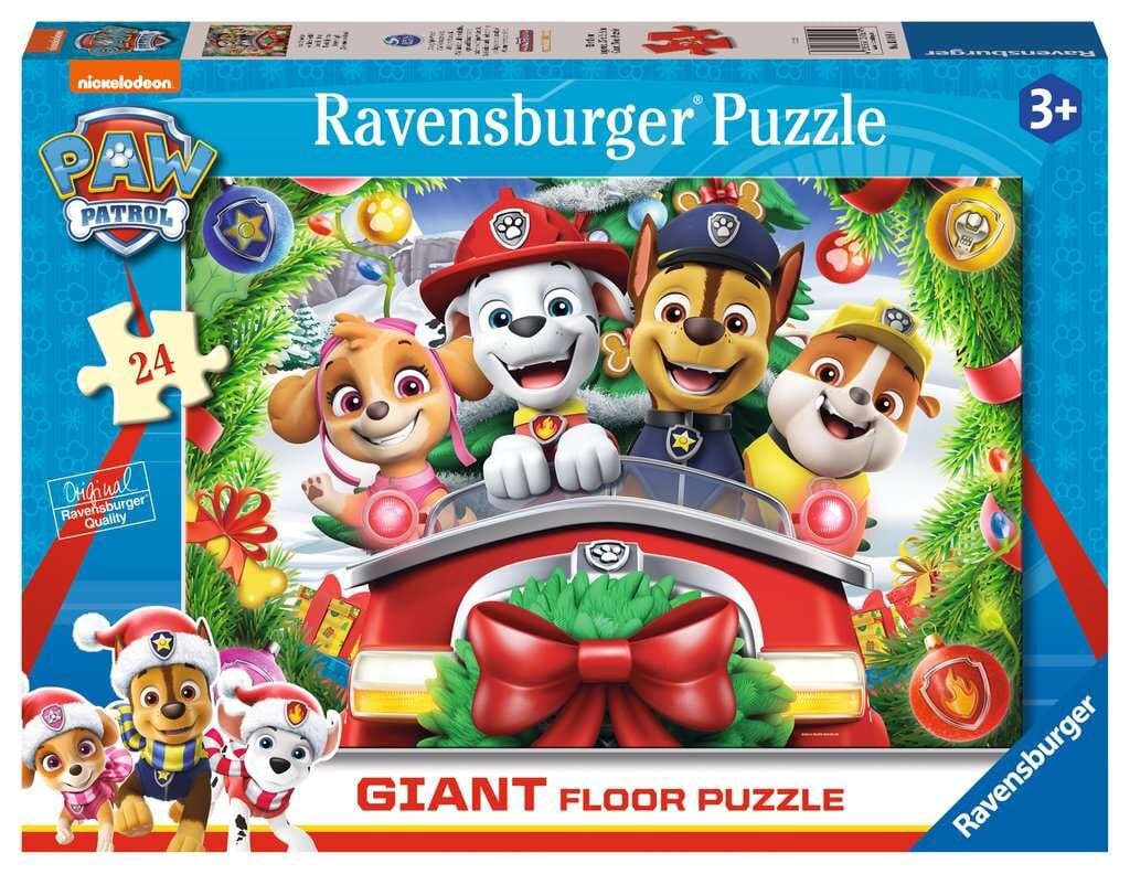Ravensburger Gulvpuslespil - Paw Patrol Christmas 24 stk