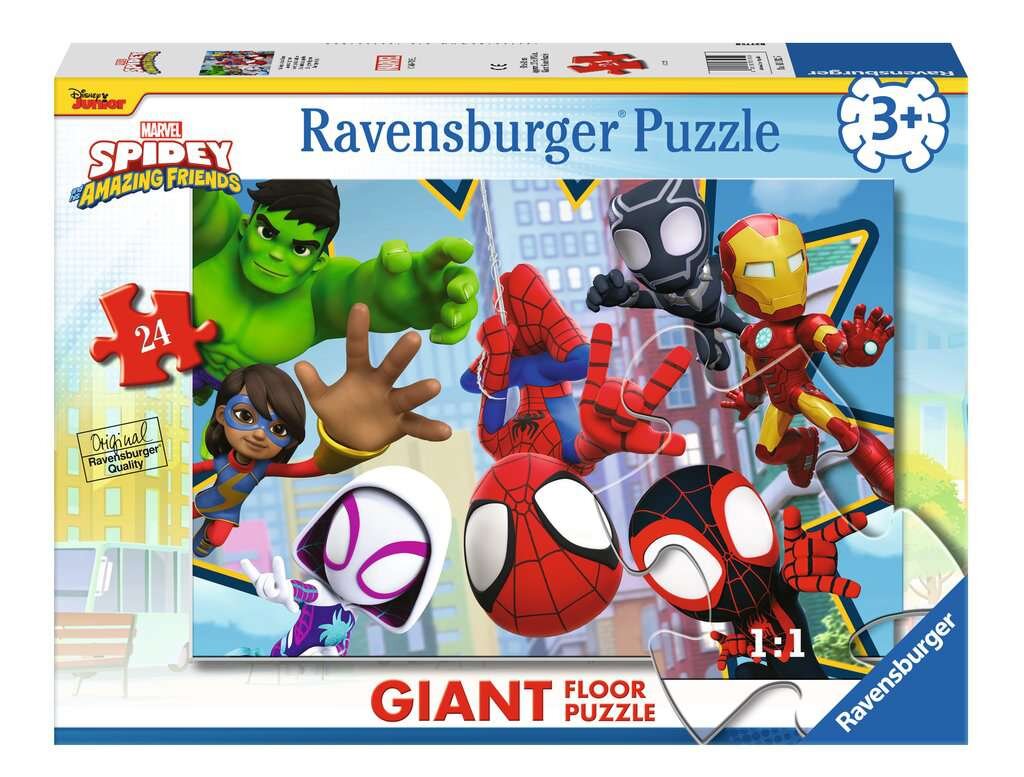Ravensburger Gulvpuslespil - Spidey 24 brikker