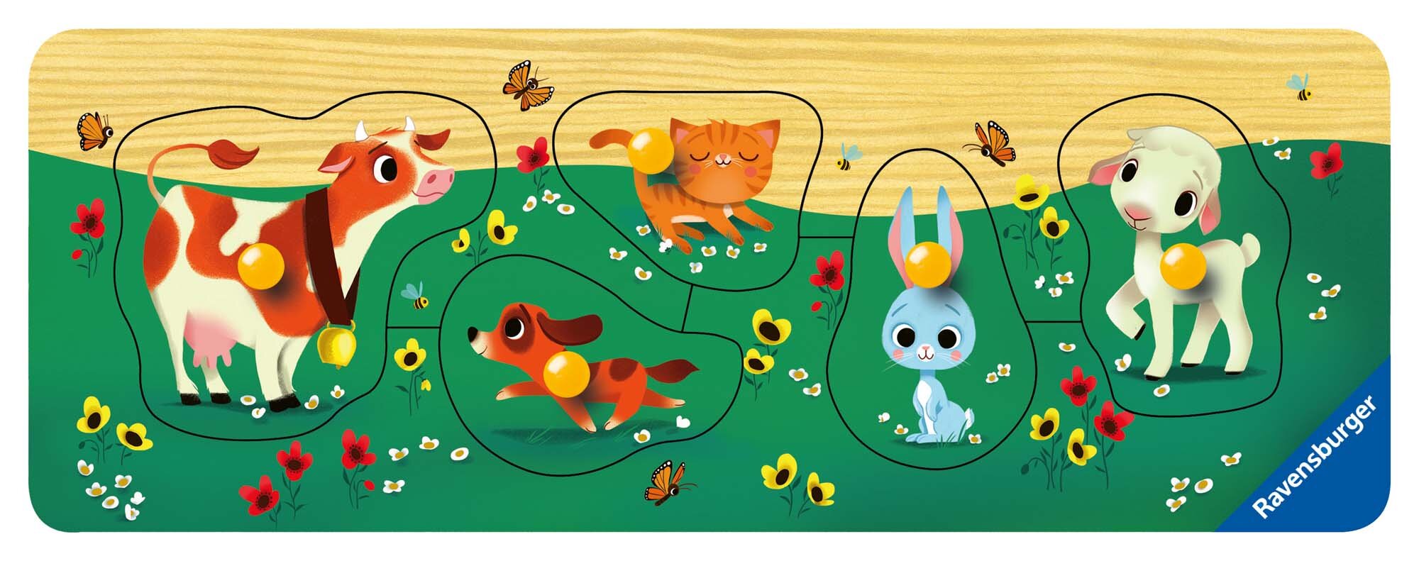 Ravensburger Puslespil, Animal Pals 5 brikker