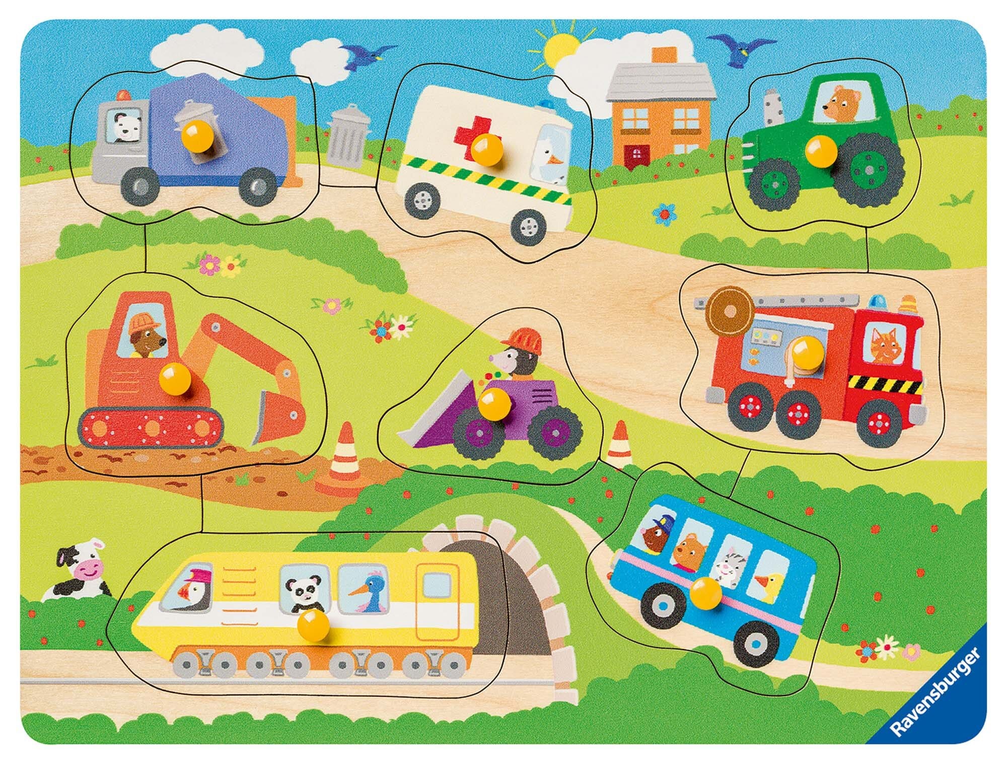 Ravensburger Puslespil, Favorite Vehicles 8 brikker