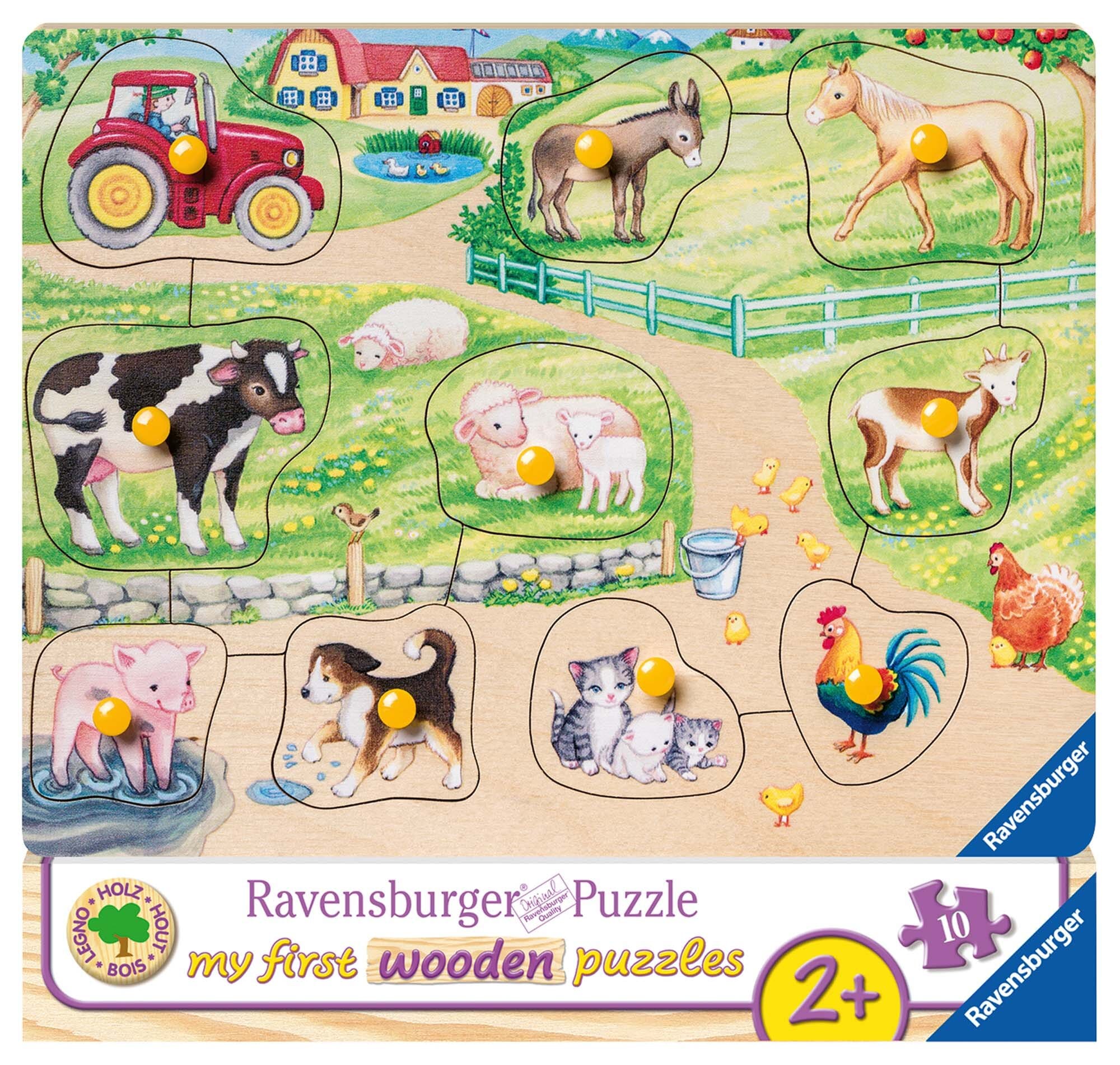 Ravensburger Puslespil, Morning at the Farm 10 brikker
