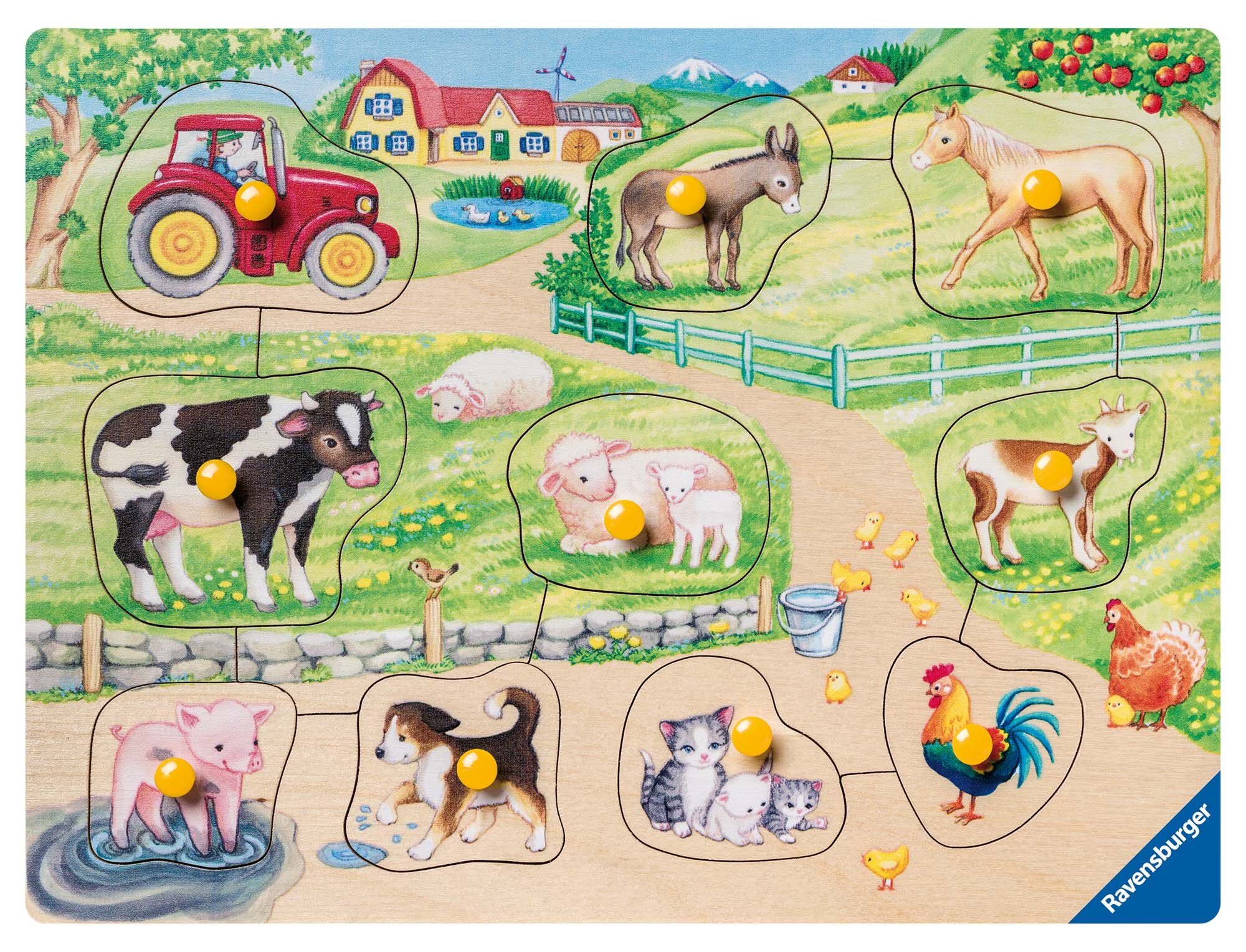Ravensburger Puslespil, Morning at the Farm 10 brikker