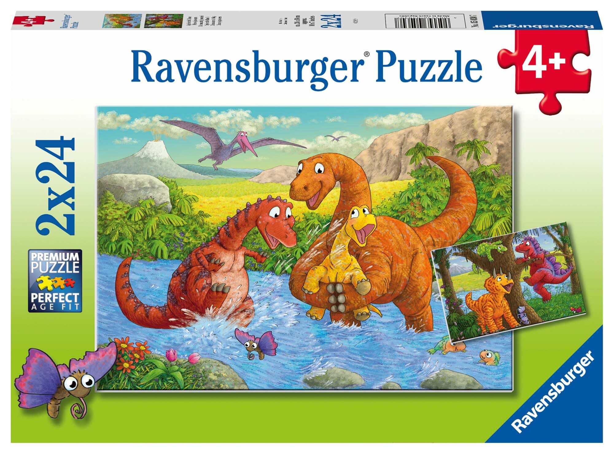 Ravensburger Puslespil, Dinosaurs at Play 2x24 brikker