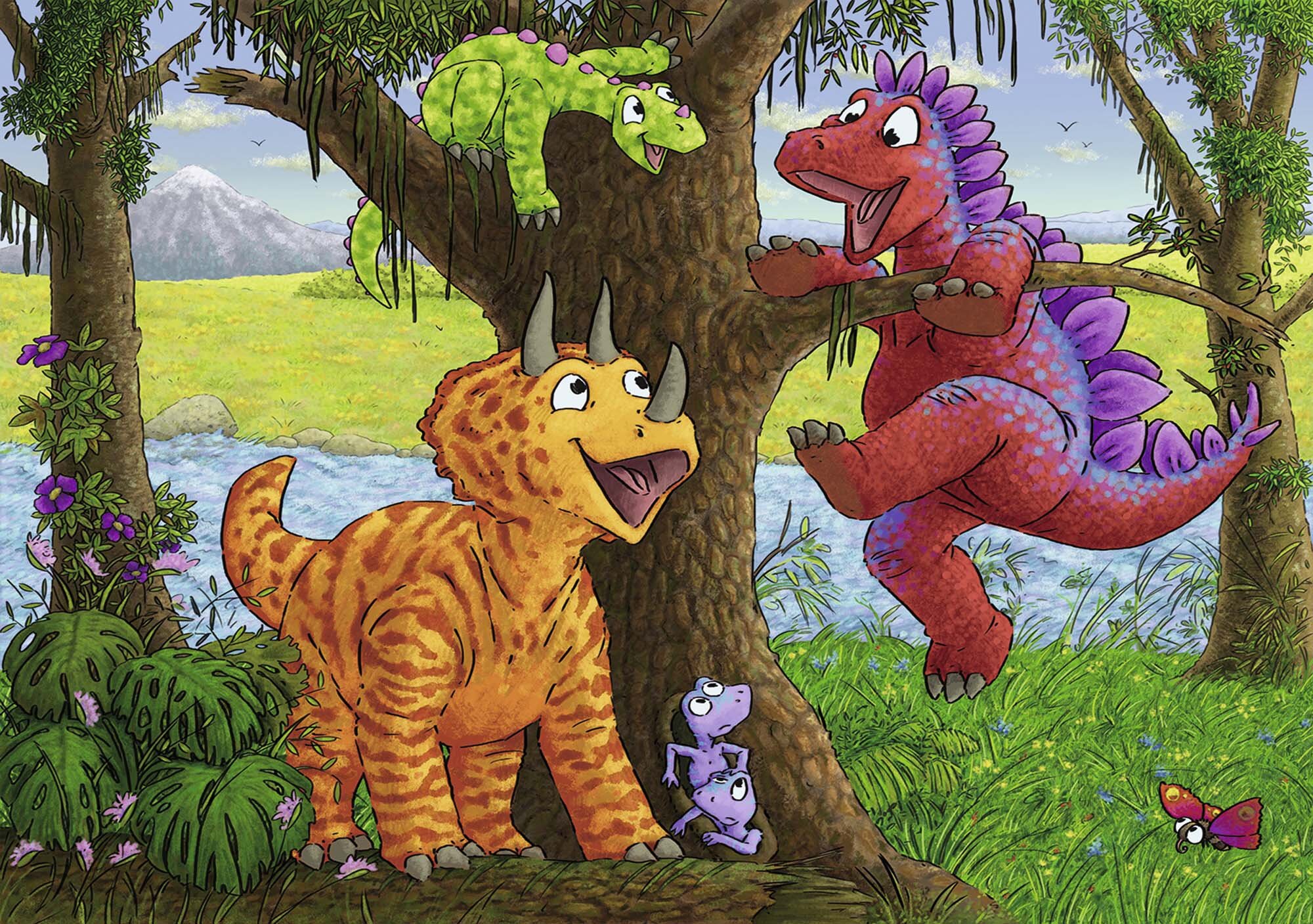 Ravensburger Puslespil, Dinosaurs at Play 2x24 brikker