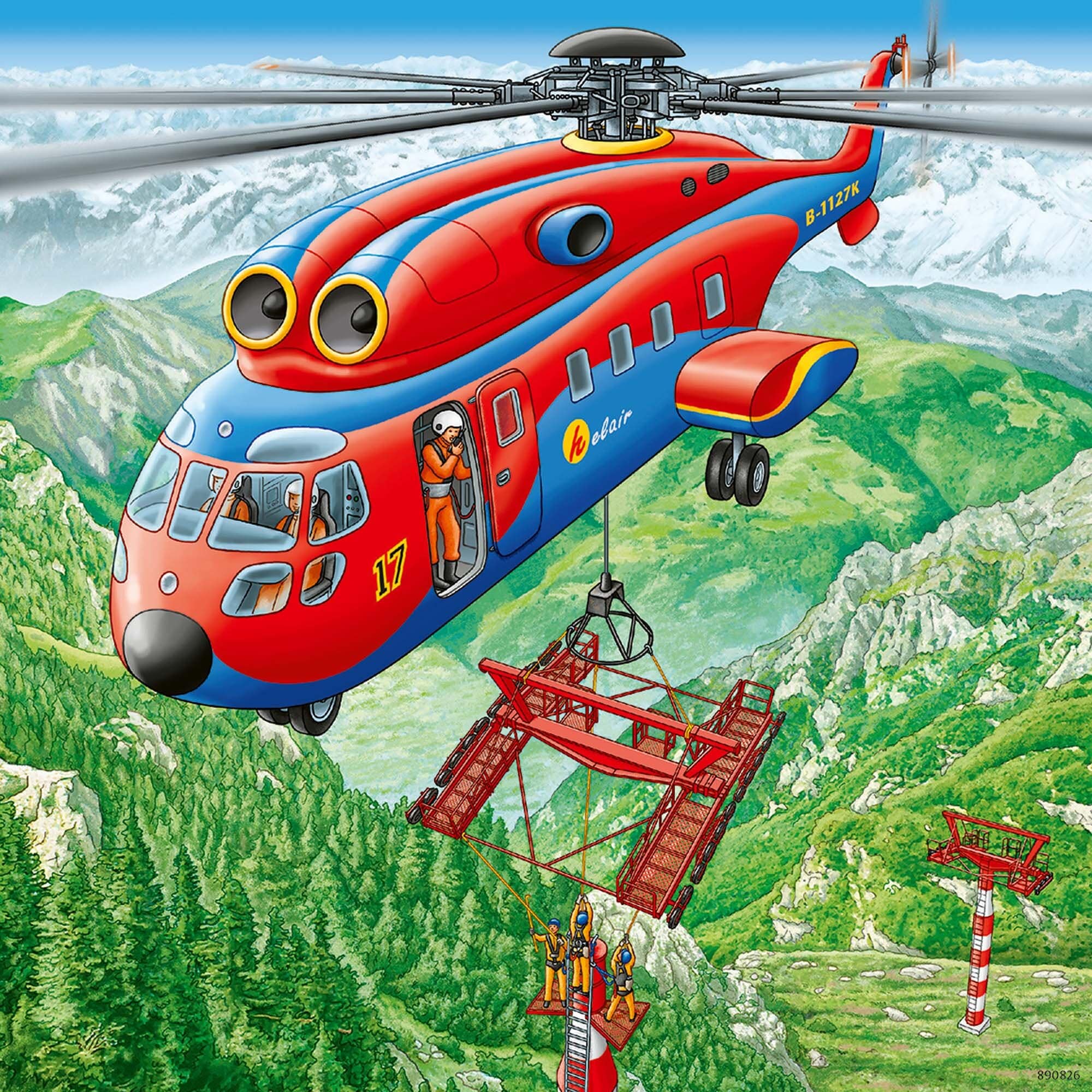 Ravensburger Puslespil, Above the Clouds 3x49 brikker