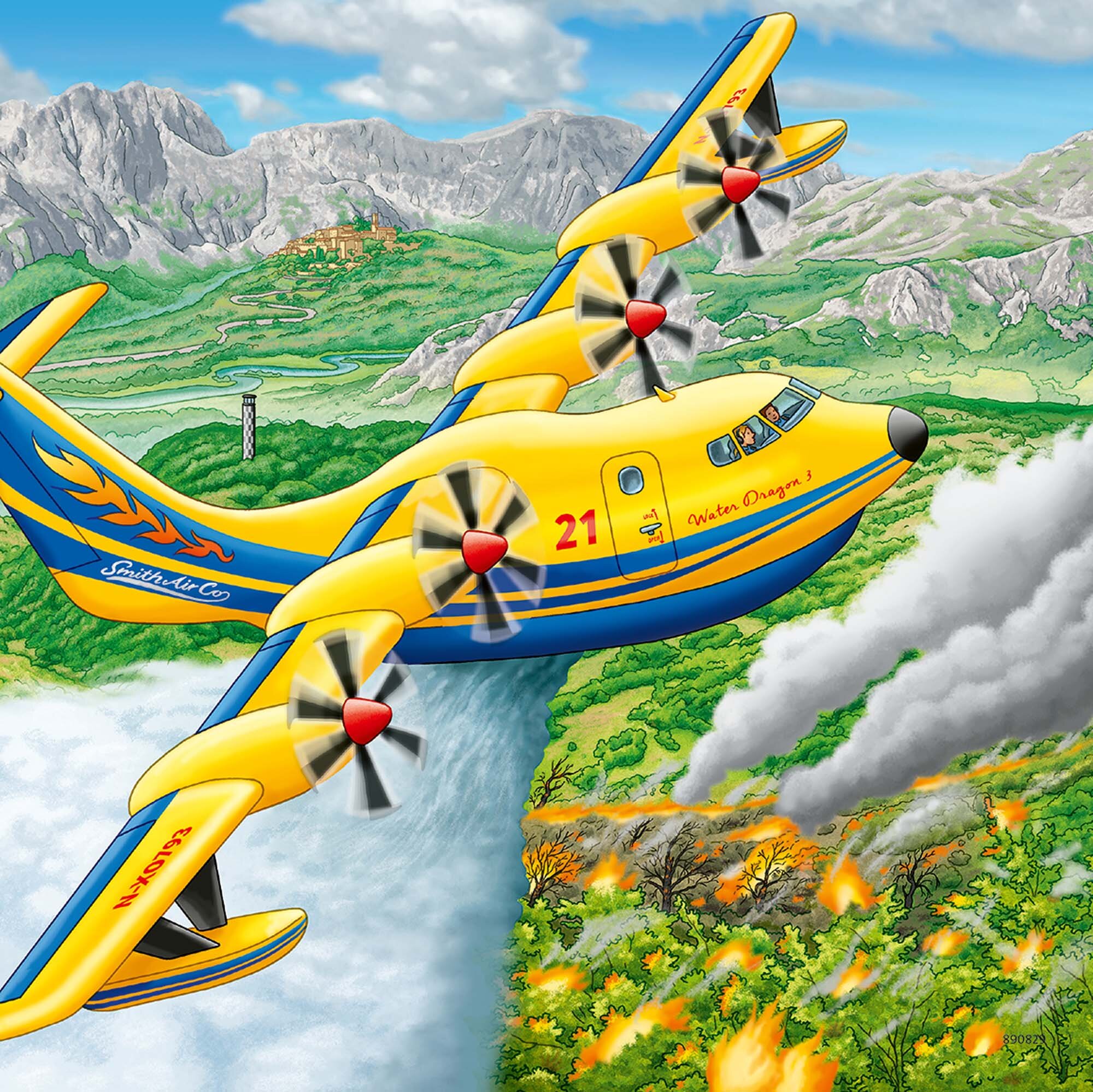 Ravensburger Puslespil, Above the Clouds 3x49 brikker