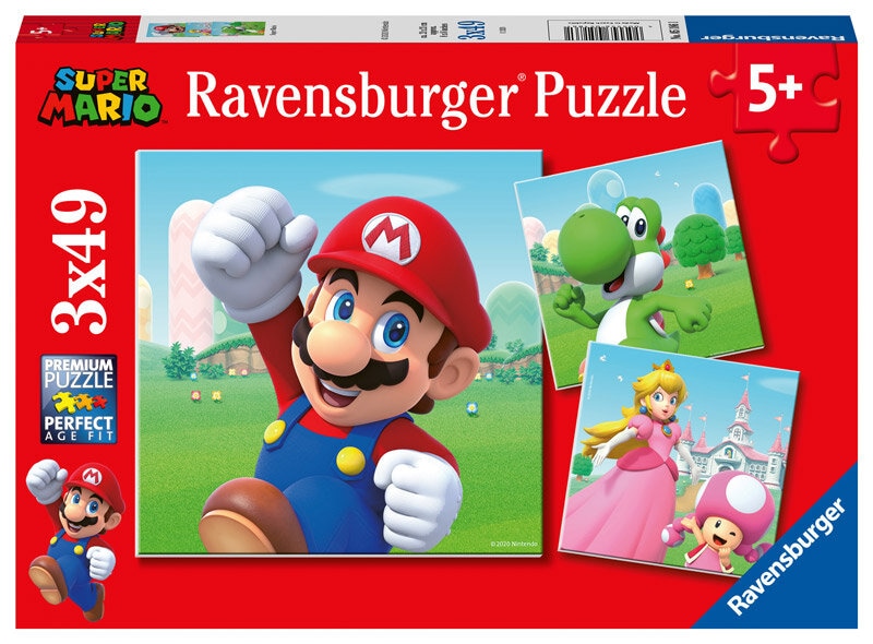 Ravensburger Puslespil, Super Mario 3x49 brikker