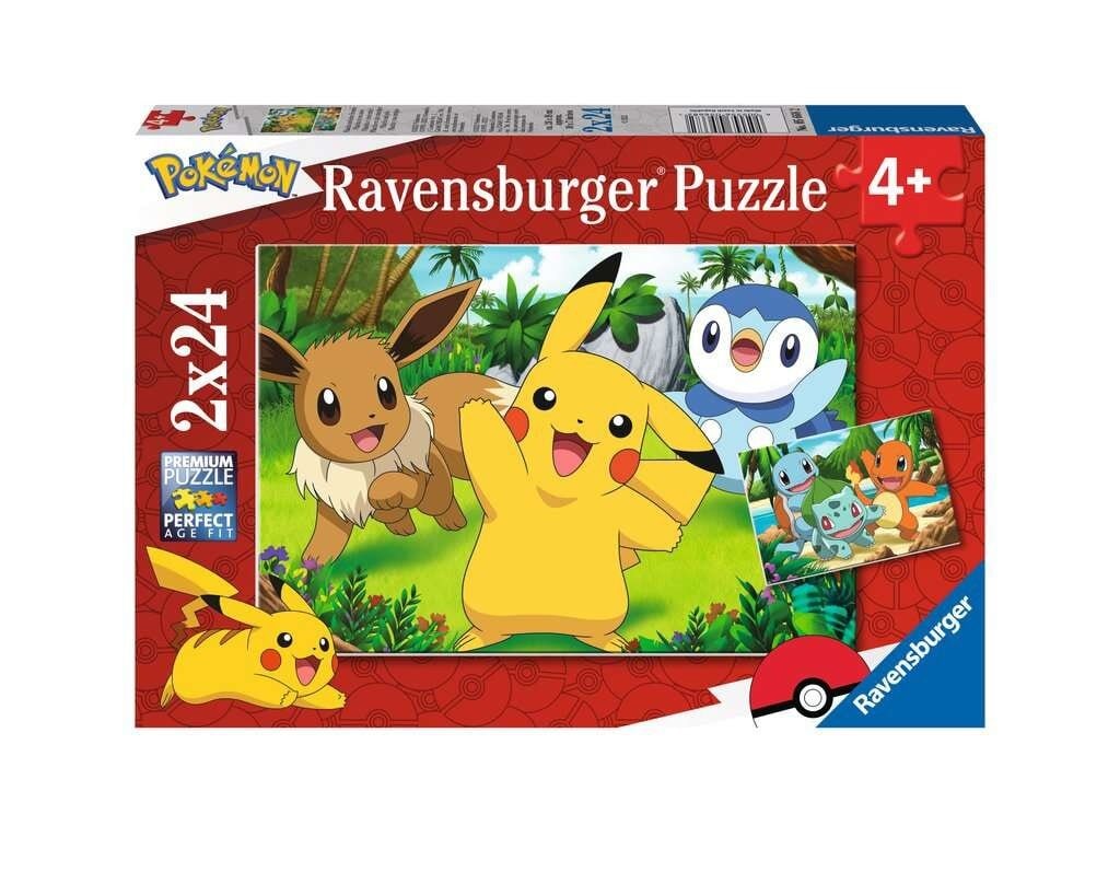Ravensburger Puslespil - Pokémon 2x24 brikker