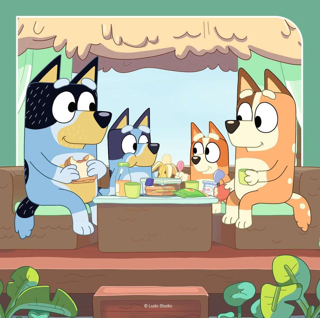 Ravensburger Puslespil - Bluey 3x49 brikker