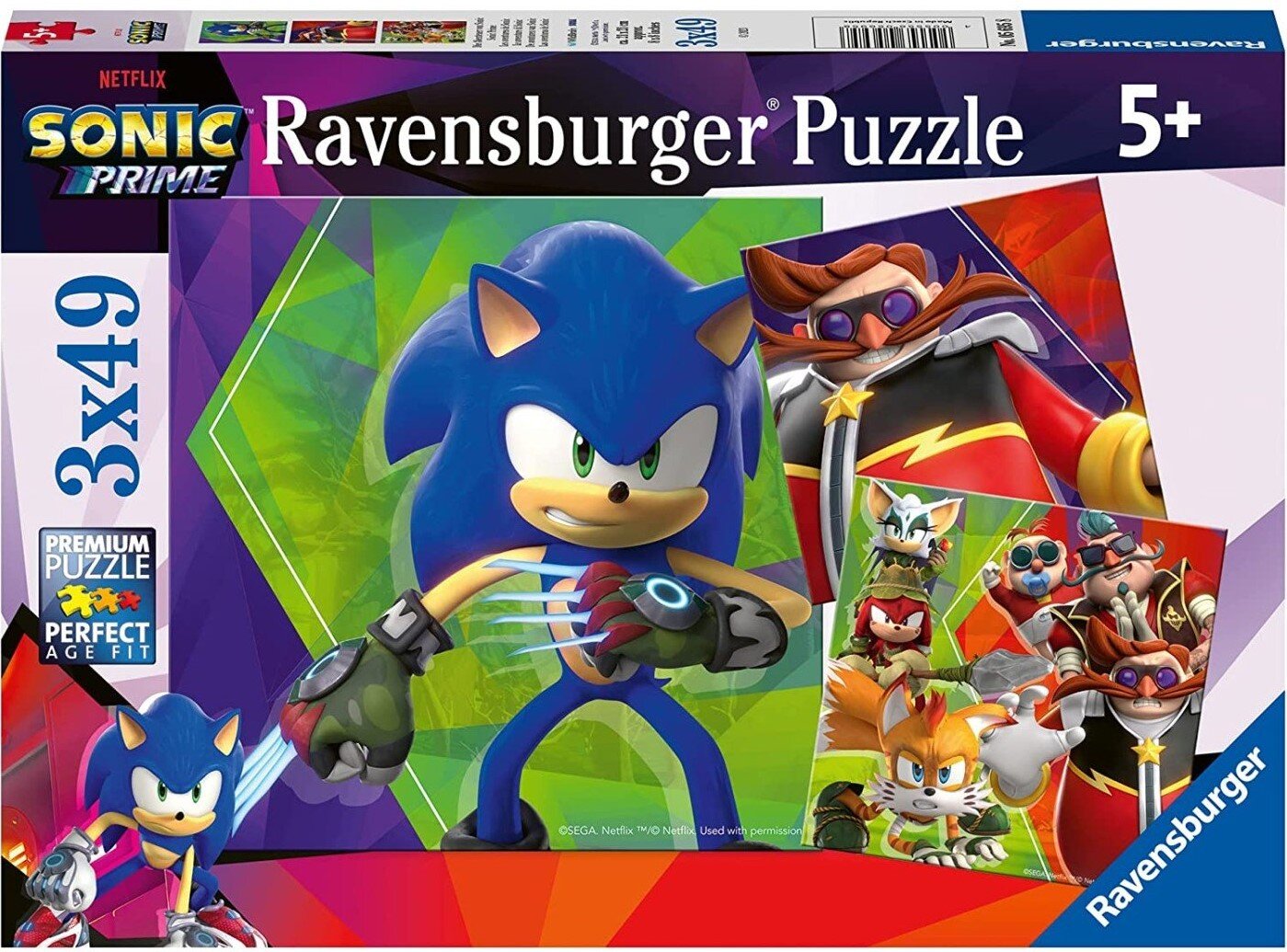 Ravensburger Puslespil - Sonic Prime 3x49 brikker