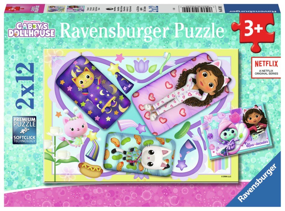 Ravensburger Puzzle - Gabby's Dollhouse 2x12 brikker