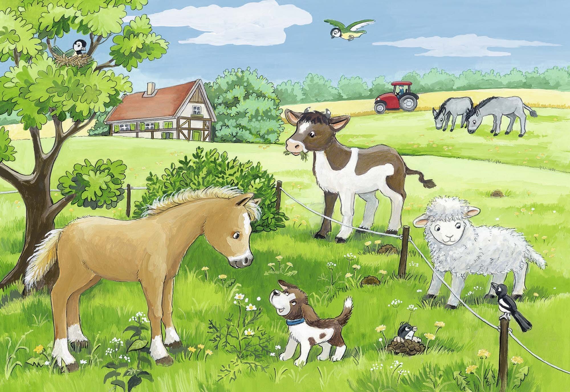 Ravensburger Puslespil, Baby Farm Animals 2x12 brikker