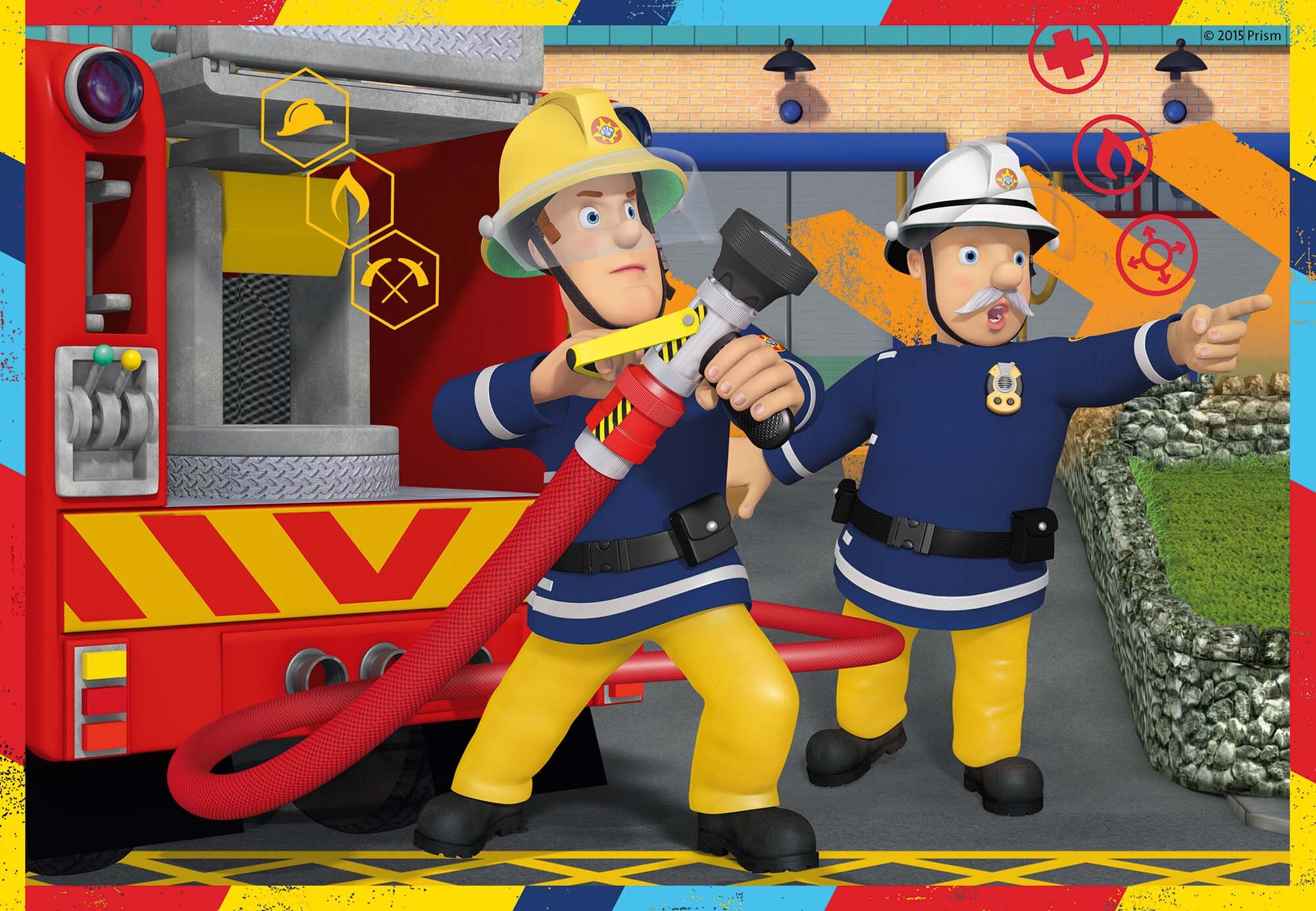 Ravensburger Puslespil, Fireman Sam in Action 2x12 brikker