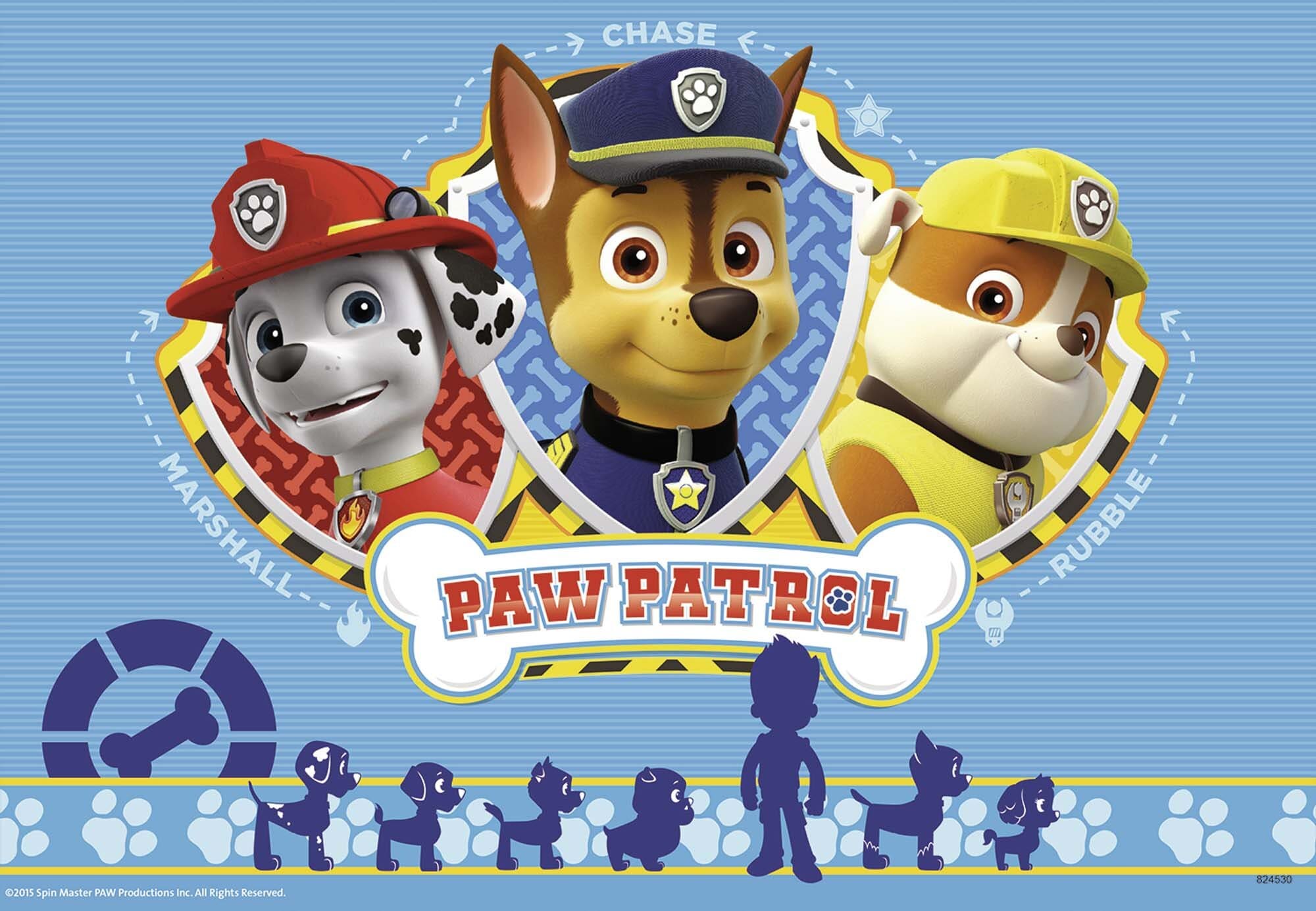Ravensburger Puslespil, Paw Patrol 2x12 brikker
