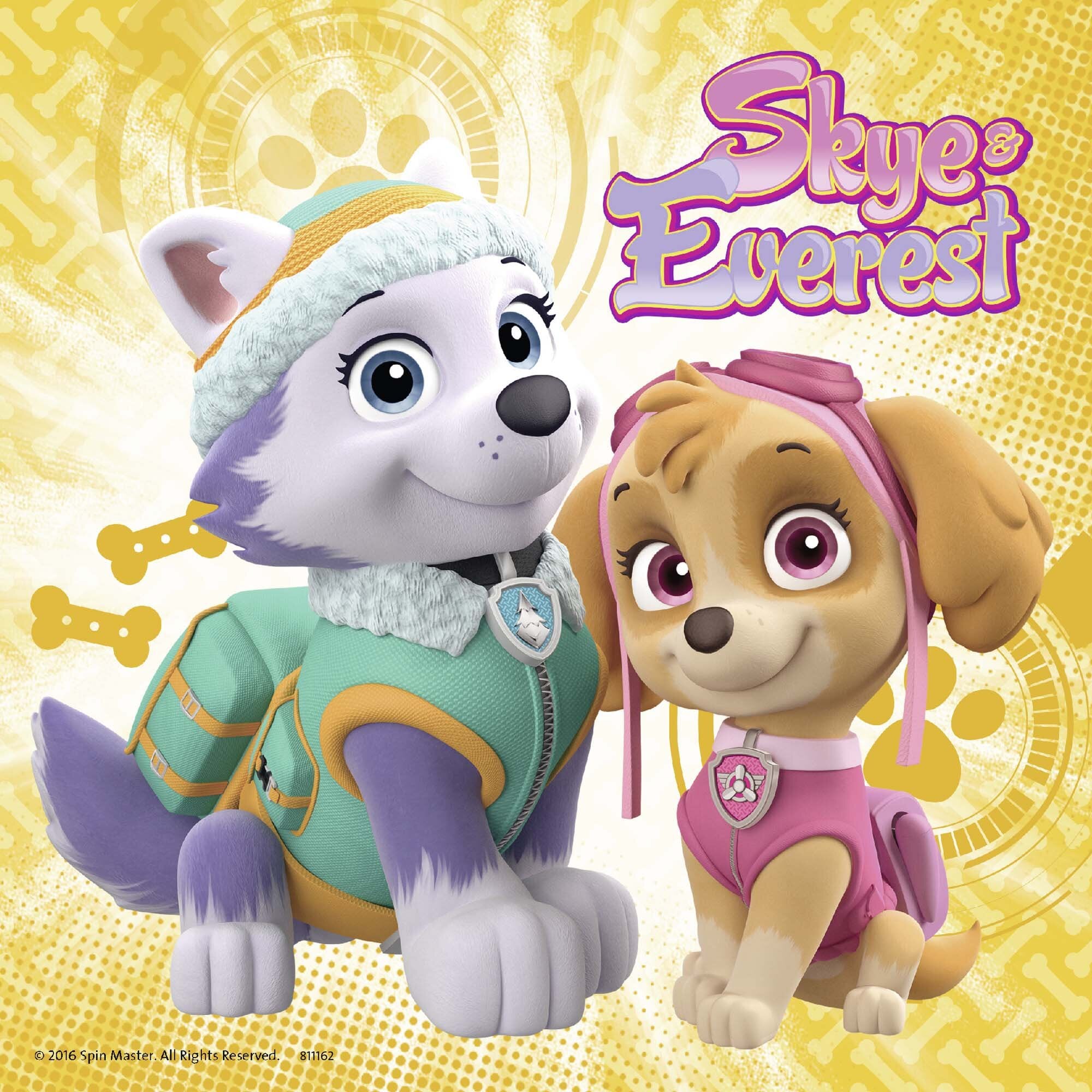 Ravensburger Puslespil, Paw Patrol - Skye & Everest 3x49 brikker