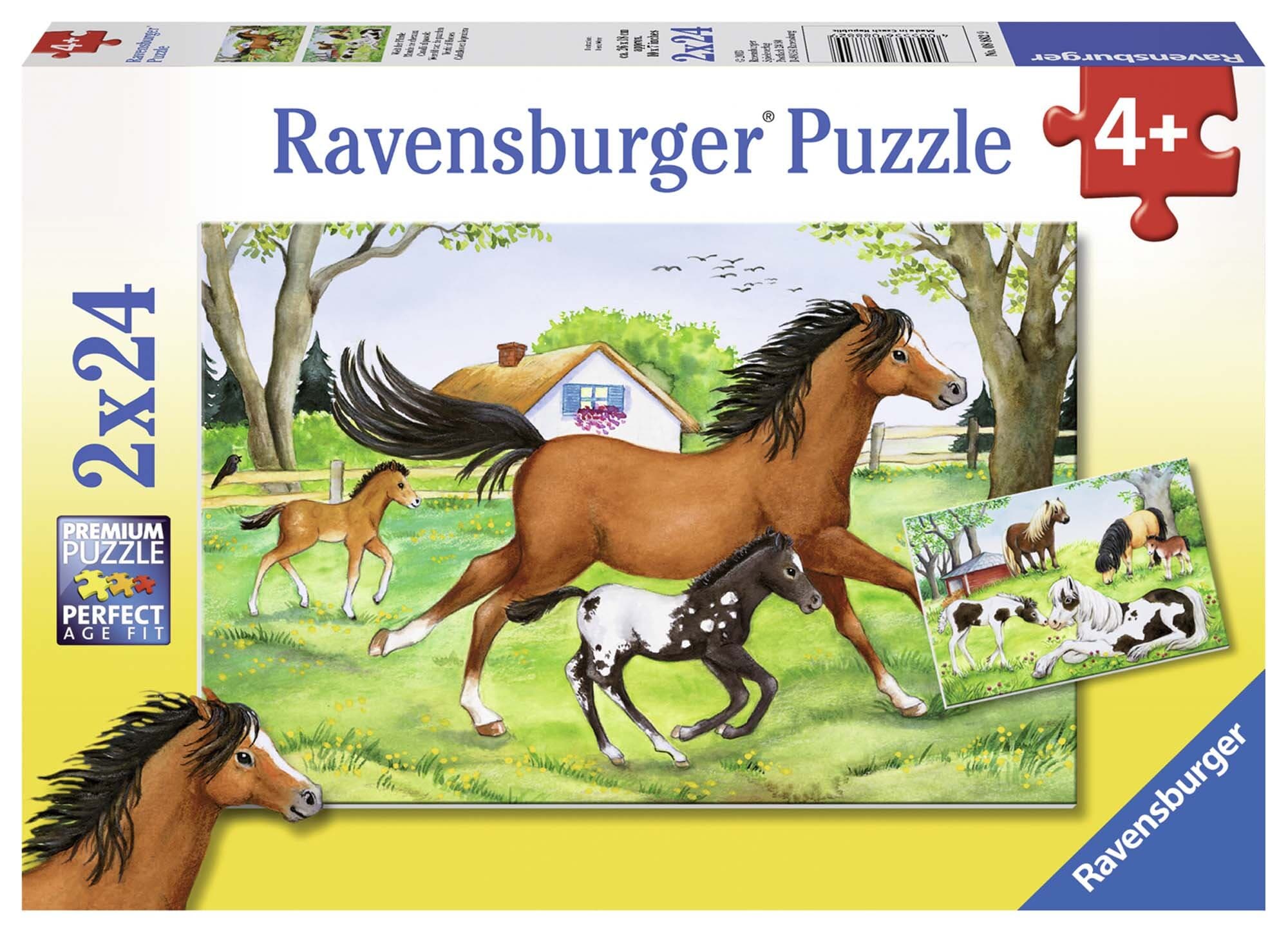 Ravensburger Puslespil, A World of Horses 2x24 brikker