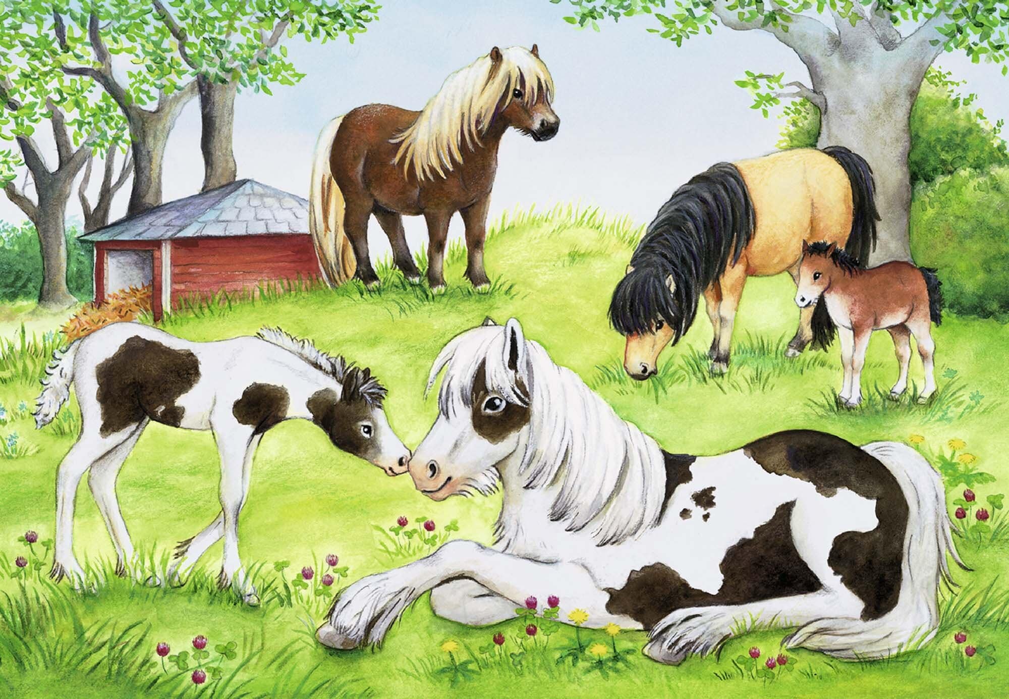 Ravensburger Puslespil, A World of Horses 2x24 brikker