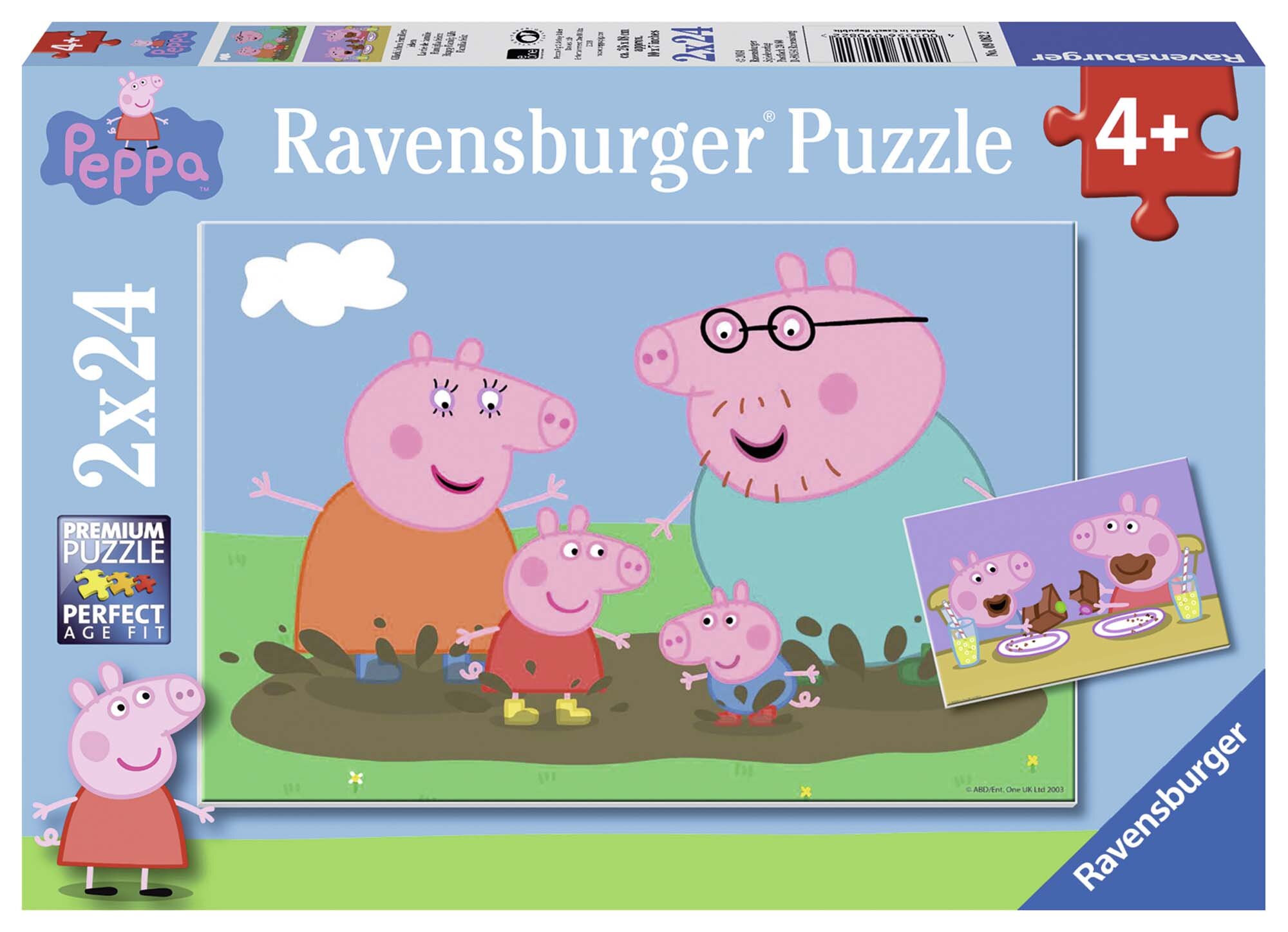 Ravensburger Puslespil, Peppa Pig 2x24 brikker