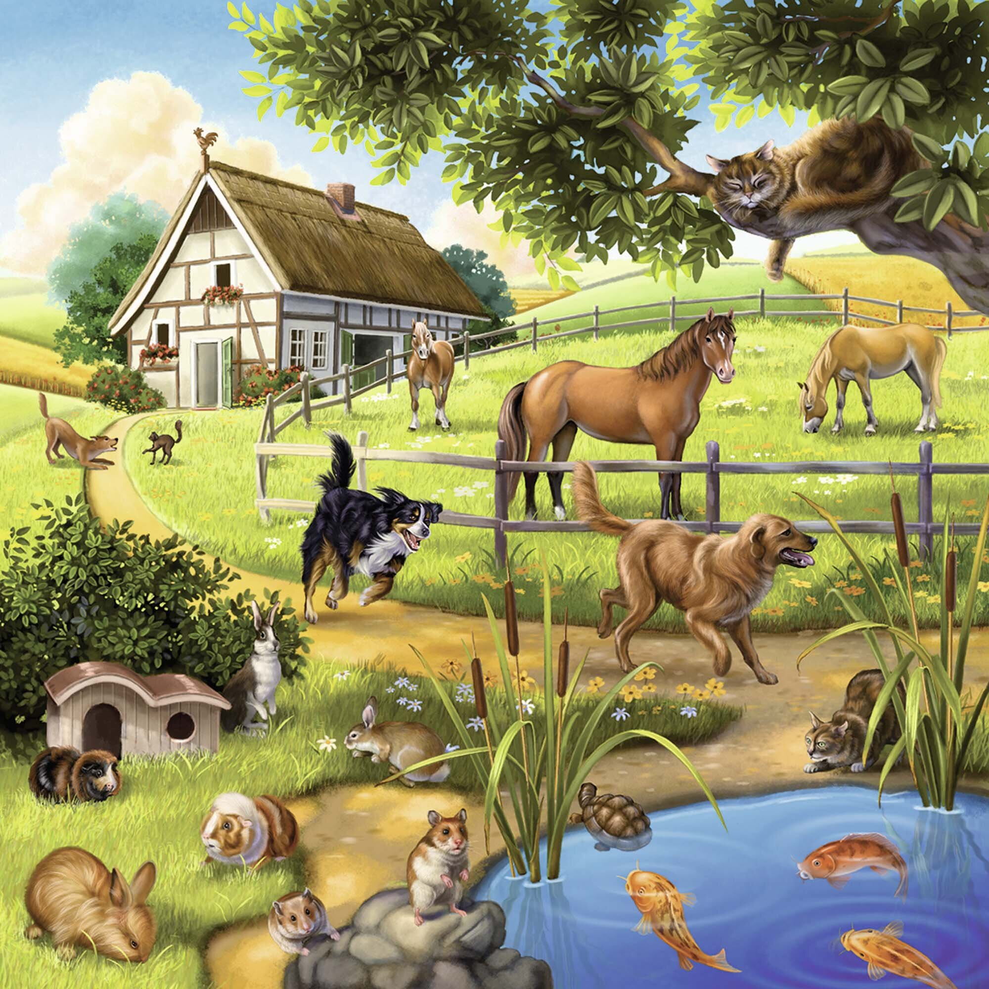 Ravensburger Puslespil, Wild Animals 3x49 brikker