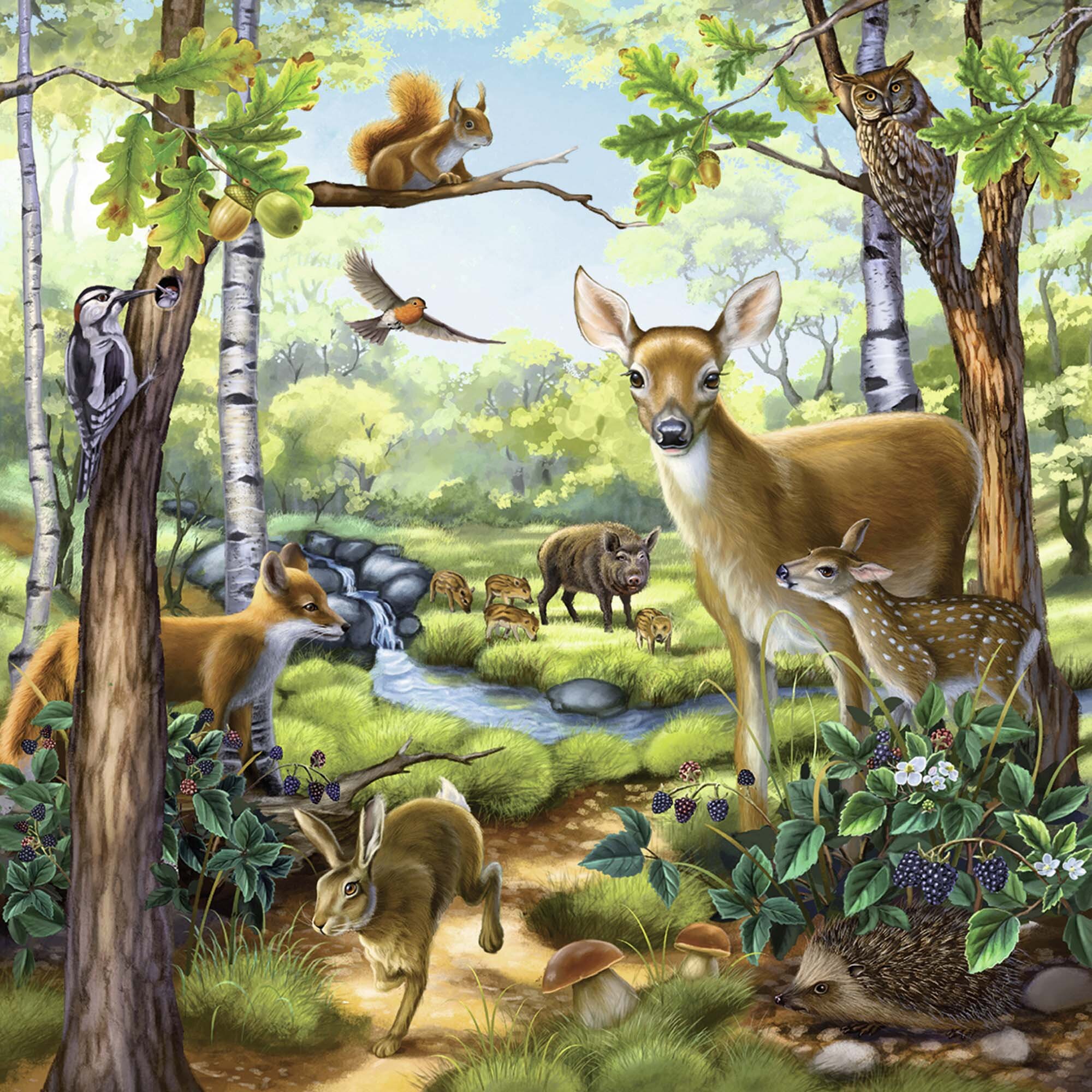 Ravensburger Puslespil, Wild Animals 3x49 brikker