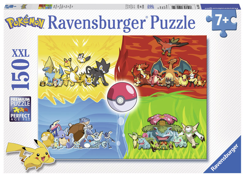 Ravensburger Puslespil, Pokémon 150 brikker XXL