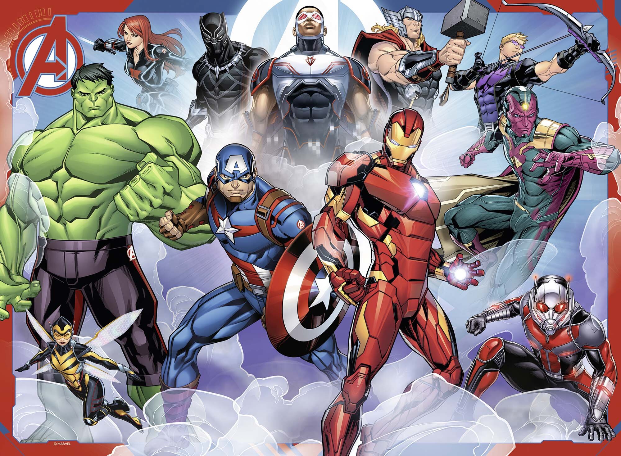 Ravensburger Puslespil, Marvel Avengers 100 brikker XXL
